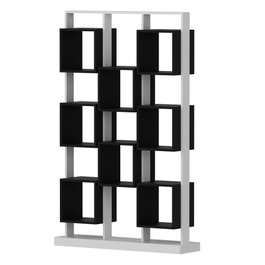Hanah Home Edge Estantería Blanco y Negro
